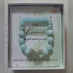 Lu Gaeta 14KT Gold Plated Semi Precious Bracelet